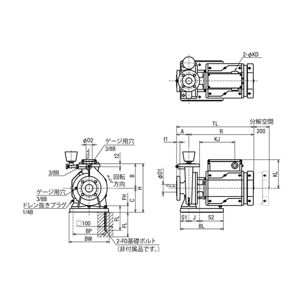 HITACHI-IES日立電動(dòng)泵JDS 50X40B-E52.2