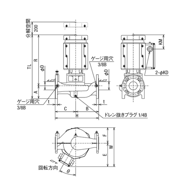 HITACHI-IES日立電動(dòng)泵JDS 50X40B-E52.2