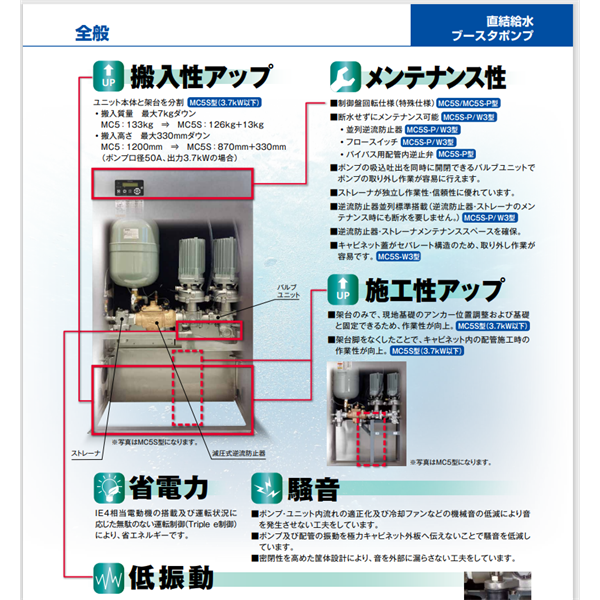 TERAL泰拉爾直連供水增壓泵MC5S-3232-1.1S2D